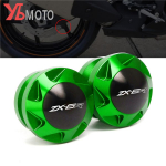 Motorcycle Aluminum Swingarm Spools Slider For Kawasaki zx-6r zx6r zx636 2015-2018   8mm Stand Blue-8MM