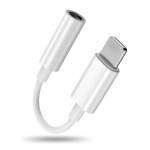 Palaiko visą sistemą, skirtą &bdquo;iPhone Lightning&ldquo; iki 3,5 mm ausinių ausinių lizdo &bdquo;Aux&ldquo; adapterio kabelio adapterio balta