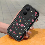Mink&scaron;tas silikoninis kvadratinių kopėčių spausdinimo ra&scaron;tų telefono korpusas, pilnas dangtis, fotoaparatas, atsparus smūgiams, guminis dėklas, skirtas Vivo Vivo V11I ruda