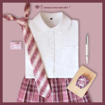 JK Uniforma Mar&scaron;kiniai ilgomis rankovėmis - Balti ir Juodi, Smailia apykakle ir Apvalia apykakle, TR audinys XXL