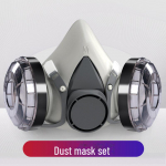 KN95 cheminių dulkių dujų kaukė su aktyvuotos anglies filtru pesticidų ir formaldehido apsaugai