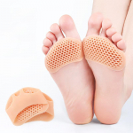 Silikono priekinės pėdos padas Metatarsal pagalvėlės moterims auk&scaron;takulniai puspadžiai pėdų skausmą mal&scaron;inantys įdėklai pėdų pūslelių priežiūros gelio pagalvėlės smėlis
