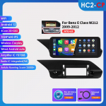 Hizpo 10.25 I&scaron;manusis RDS automobilio ekrano stereo grotuvas, palaikantis Carplay Android Auto, skirtas Mercedes Benz W212 E-Class E200 E230 E260 E300 S212 2009-2012 NTG 4.0 HC2 2G 32G AI