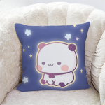 Mielų Pandų Bubu ir Dudu Spaudos Pagalvių Užvalkalai Namų Dekorui Kawaii Animacinių Filmų Animacija Sofos Pagalvės Užvalkalas Miegamojo Kambario Pagalvių Užvalkalai 30x30cm smėlis