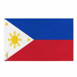 Drapeau &ndash; Filipinai &ndash; 90 x 150 cm &ndash; Poliesteris &ndash; Tiesioji/atvirk&scaron;čiai &ndash; &OElig;illets en fer