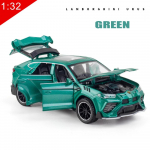Nauja 1:32 Lamborghini URUS sportinio automobilio modelis, simuliacinis, lieto metalo lydinio, su garsu, &scaron;viesa, atitraukiamas, kolekcinis, žaislas vaikams, dovanos pilka