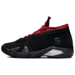 Air Jordan 14 Retro Low Raudoni Lūpdažiai Moteri&scaron;ki Sportbačiai Juodi Metalinio Sidabro Gimnastikos Raudoni DH4121-006 36.5