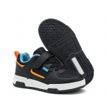 Vaikų mados tendencija Velcro storapadžiai laisvalaikio riedlenčių batai lauko laisvalaikio sportbačiai balti batai 39 juoda/oranžinė