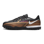 Nike Phantom GT Jr. Academy TF Žemi Futbolo Batai Vaikams Sportbačiai Juodi Auksiniai DR6062-810 32