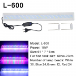 Super Ry&scaron;ki LED Lempa Akvariumo Ap&scaron;vietimas Vandens Augalų Auginimui Žuvų Bakas I&scaron;plečiamas Klipas RGB Vandeniui Atspari Lempa 220-240V 20~70CM