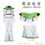 Anime Žaislų istorija Bazas Lightyear Cosplay Kostiumas Bodis Sparnuotas kostiumas Helovino vakarėlio kombinezonai Kostiumai vyrams moterims S mėlyna