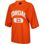 Jordan tinklelio AS W J BRK SS tinklelio vir&scaron;utinė dalis V formos i&scaron;kirpte madinga mink&scaron;ta universali trumpomis rankovėmis mar&scaron;kinėlių vir&scaron;utinė dalis moterims HQ9223805 M
