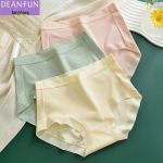 Die An Fen Women's 95% Cotton Mid-Waist Seamless Briefs 4-Pack XL
