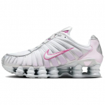 Nike Shox TL Metalo Platina Rožinės Putos Moteri&scaron;ki Sportbačiai Balti Pinksicle HV2520-001 38
