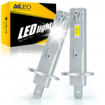 AILEO H1 LED priekinis žibintas, LED H1 lemputė, 20000lm, Tolimosios &scaron;viesos, Ventiliatorius be vėjo, Neatsižvelgiant į poli&scaron;kumą, 6500K H1 balta