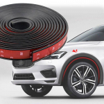 Auto Fender Flare automobilio ratų antakių apsauga lūpų rato arkos apdailos arkos ilgintuvai rato arkos formavimo gumos sandarinimo juostelė 30mm x 3meters