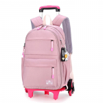 Mokyklinė riedanti mokinių kuprinė 6 ratai 5112 44CM x 30CM x 18CM violetinė