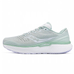 Saucony Triumph 18 Amortizacija Neslystantis Atsparus dilimui Pralaidumas orui Žemi Bėgimo bateliai Moteri&scaron;ki &Scaron;viesiai žali Balti Saucony S10595-101 36