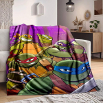 1 vnt. Vėžlių pledas Universalus sofai, biuro lovai 130&times;150cm purple