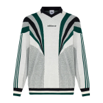 Adidas Originals Santiago bliuzonas su trimis juostelėmis, laisvo kirpimo, ilgomis rankovėmis, megztas vir&scaron;us vyrams, vir&scaron;utiniai drabužiai KW2017 XS gray