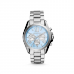 Michael Kors Bradshaw sidabro atspalvio laikrodis MK6099 mėlyna