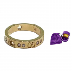 Gucci Icon Žvaigždės Deimanto Įdėklas Blizgus 18K Aukso Žiedas Unisex papuo&scaron;alas 662057-J8540-8000 13
