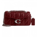 Coach Tabby 20 Dryžuota dygsniuota magnetine užsegama rankinė per petį i&scaron; Napa odos Maži moteri&scaron;ki krep&scaron;iai Ruby CP149-LHXEP Basic Set (Bag+Dust Bag)