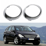 1 pora chromuoto L+P priekinio rūko žibinto rėmelio žiedo apdailos dangtelis, tinkamas Mercedes-Benz W251 R-Class 2006-2010 2518850374 2518850474