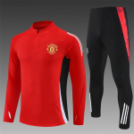 Suaugusiųjų ir vaikų &bdquo;Manchester United&ldquo; treniruočių uniformos komplektas Vyri&scaron;ki ilgomahovės futbolo mar&scaron;kinėliai Rudens ir žiemos sportinis greitai džiūstantis kvėpuojantis laisvalaikio kostiumas children-10 sizes