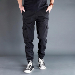 Vyri&scaron;kos kelnės Juodos Joggers Multi Pocket Laisvos Sportinės Kelnės Pavasario Rudens Vyri&scaron;kos Kasdieninės Sportinės Kelnės Cargo Pants Plius dydis M-6XL M