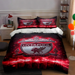 Liverpool futbolo klubo logotipas. Patalynės komplektai Antklodžių užvalkalų komplektai Antklodžių užvalkalai Pagalvės užvalkalai(1 * Antklodės užvalkalas, 2 * Pagalvių užvalkalai, be antklodės įdaro) 135x200cm