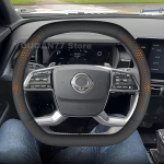 Odinė automobilio vairo apdangalas VISIEMS NAUJIEMS KGM Ssangyong Torres Actyon 2023-2026 Automobilio KGM Ssangyong Actyon Priedai 2025