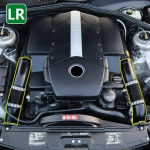 2000-2006 m. C215 W220 Mercedes Benz S430 S500 CL500, S55 AMG, CL55 AMG orą įsiurbimo kanalo žarna 1130941182 1130941282 Left 1130941282
