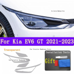 For KIA EV6 GT  Automobilio i&scaron;orės priekinio žibinto apsauga nuo įbrėžimų Priekinės lempos tamsinimo apsauginė plėvelė Dangtelis Remonto priedai Transperent