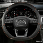 2026 Kar&scaron;tas D Odos Audi A1 A3 A4 A5 Automobilio Vairo Dangtelis 38cm A6 A7 A8 Q2 Q3 Q5 Q7 Q8 S4 S3 S5 S6 S8 RS6 RS4 Automobilio Aksesuarai gray