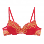 Artdewred Sexy Brassiere siuvinėtas apatinis trikotažas ABC taurė Naujos geros kokybės moteri&scaron;kos liemenėlės Push Up nėriniuotos liemenėlės 38B raudona