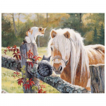 Arklio paveikslas deimantinis siuvinėjimas &bdquo;pasidaryk pats&ldquo; deimantinis paveikslas, pilnas apvalus gyvūnas, deimantinis mozaikos siuvinėjimas kryželiu 20X30CM