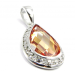 Les Tr&eacute;sors De Lily [B9569] - Pendentif Argent 'Sissi' Ambre Blanc