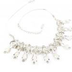 Les Tr&eacute;sors De Lily [E1178] - Collier Cr&eacute;ateur 'Gala' Blanc balta