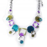 NOA [H8965] - Collier Cr&eacute;ateur 'Les Acidul&eacute;s' vert violet įvairiaspalvis