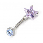 Les Tr&eacute;sors De Lily [H9417] - Body Piercing 'Etoile' lavande violetinė