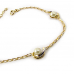 Altesse [K6415] - Bracelet plaqu&eacute; or 'Pearl Beauty' ivoire