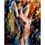 abstrakčioji pagunda moters figūra &bdquo;Pasidaryk pats&ldquo; Skaitmeninė tapyba pagal skaičius &Scaron;iuolaikinis sienų menas Drobės tapyba Unikali dovana namų dekoravimui 40x50cm no frame
