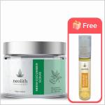 Neolith Neem Cucumber Scrub || Exfoliating Skin, Removes Blackheads || With Almond Oil || Paraben, Silicon & Sulphate Free -100 gm 100 GM žalia