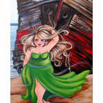 &bdquo;Pasidaryk pats&ldquo; deimantinis paveikslas, pilnas apvalus grąžtas, storas, moteri&scaron;kas, moteri&scaron;kas, deimantinis menas, siuvinėjimas. Full Round 20x25CM