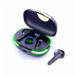 VAORLO Pro80 TWS belaidės ausinės Skaitmeninės ekrano ausinės Mini ausinės su HD mikrofonu RGB ap&scaron;vietimas visiems i&scaron;maniesiems telefonams