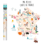 Les Tr&eacute;sors De Lily [R3406] - Planche de stickers 'Ma Petite Carte de France' multicolore - 50x70 cm įvairiaspalvis