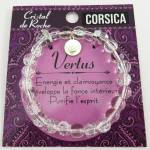 Les Tr&eacute;sors De Lily [R2347] - Bracelet cr&eacute;ateur 'Corsica' cristal de roche - 8 mm balta