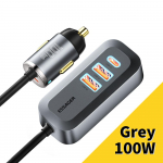 Essager 100W USB automobilinis įkroviklis Greitas įkrovimas Type C Pd skirtas iPhone 13 12 Xiaomi Samsung ne&scaron;iojamas USB telefono įkroviklis Greitas įkrovimas CN-2USB-A 2Type-C