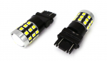 2 szt żar&oacute;wka LED 3157, P27/7W 12-24V CANBUS 1400lm biała z soczewką Off-Road